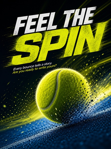 tennis ball, tennis equipment, sporting ball, tennis gear, athletic ball, brand awareness, modern typography, energetic, bold, yellow, blue, black